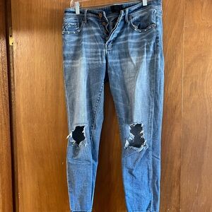 Buckle Blue Distressed Women Jeans